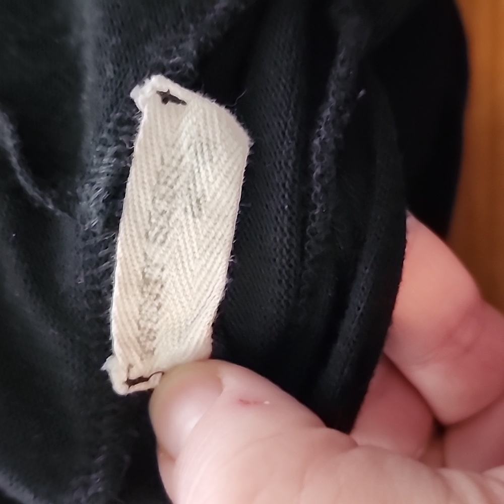 Twenty Second black hoodie with arm cutouts 1X - Picture 9 of 11